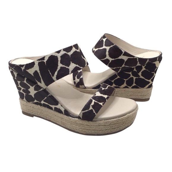 NWOB Matisse Flora Womens Cow Print Espadrille Wedge Sandal Size 6M - Picture 4 of 10